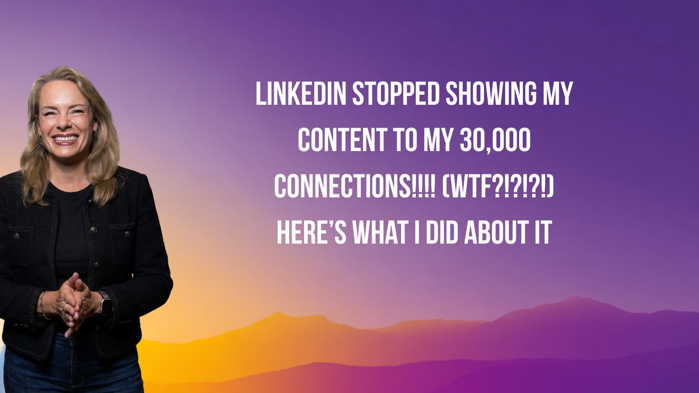 Viveka von Rosen: LinkedIn stopped showing my content to my 30,000 connections — here's what I did about it